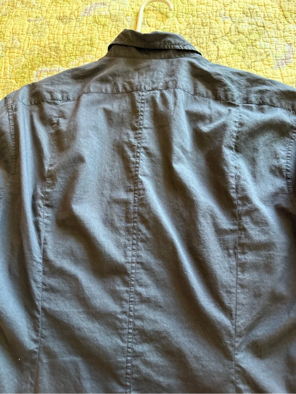 Dries Van Noten navy blue button up shirt - Picture 9 of 11